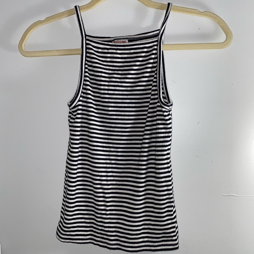 Black & White Stripped Tank Top Mossimo Supply Co. Women’s Size XS